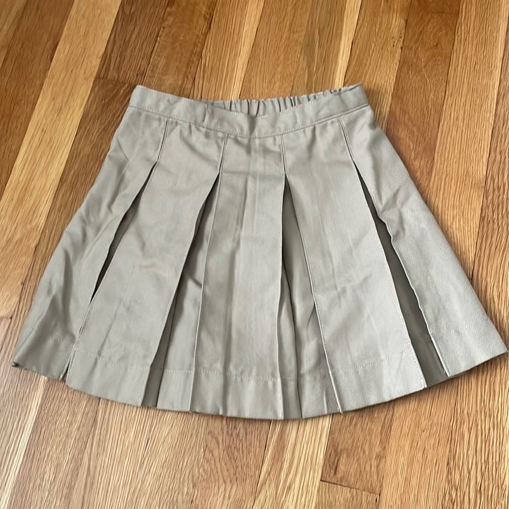 Land’s End School uniform pleated chino skirt